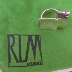 RLM Sterling Modernist Highly Polished Ring Sz 7.5
